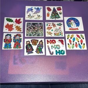Hambly shiny stickers 10 mods Halloween Winter Christmas Fall skeletons